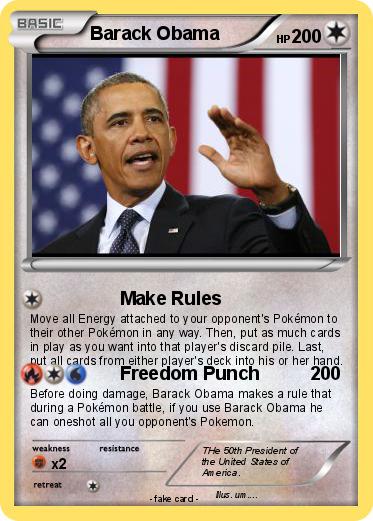 Pokemon Barack Obama