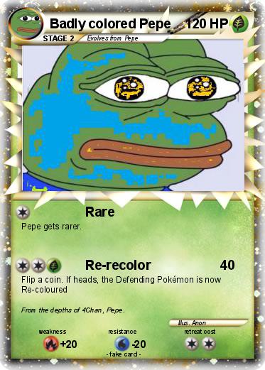 Pokemon Badly colored Pepe