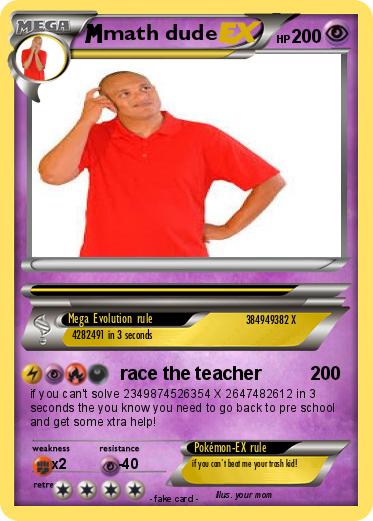 Pokemon math dude