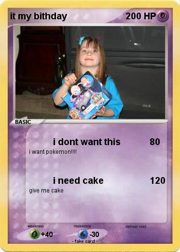 Pokemon it my bithday