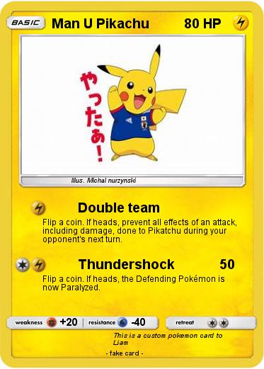Pokemon Man U Pikachu