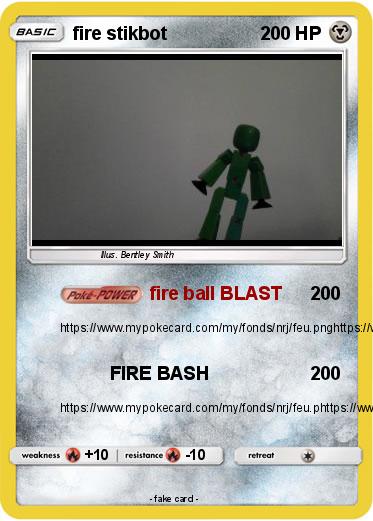 Pokemon fire stikbot