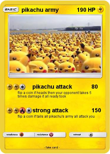 Pokemon pikachu army