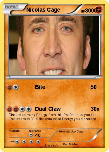 Pokemon Nicolas Cage