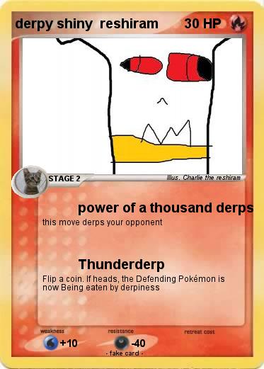 Pokemon derpy shiny  reshiram