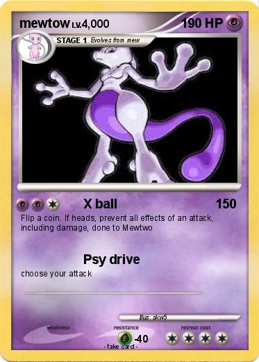 Pokemon mewtow
