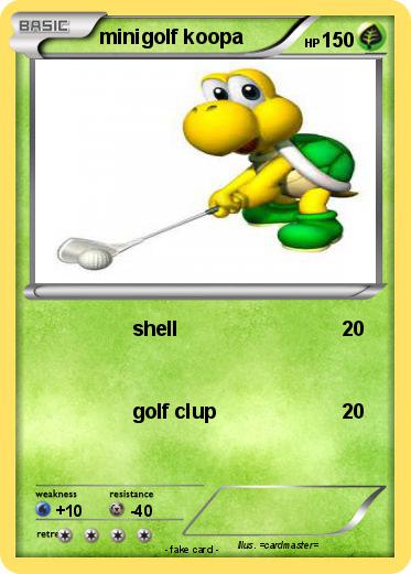 Pokemon minigolf koopa