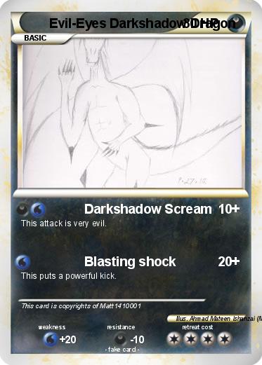 Pokemon Evil-Eyes Darkshadow Dragon