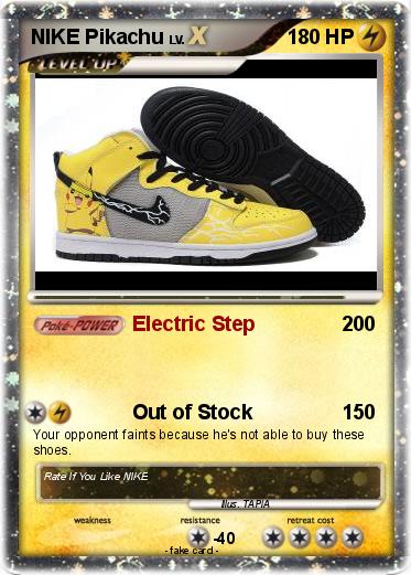 Pokemon NIKE Pikachu