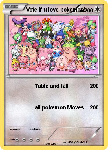 Pokemon Vote if u love pokemon!