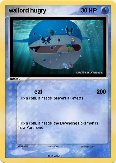 Pokemon wailord hugry