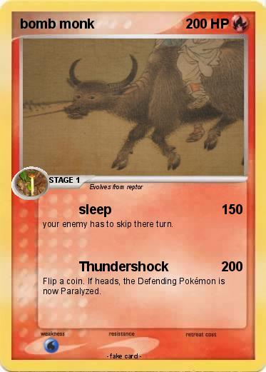 Pokemon bomb monk