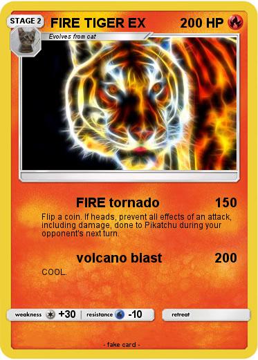 Pokemon FIRE TIGER EX