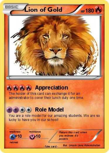 Pokemon Lion of Gold