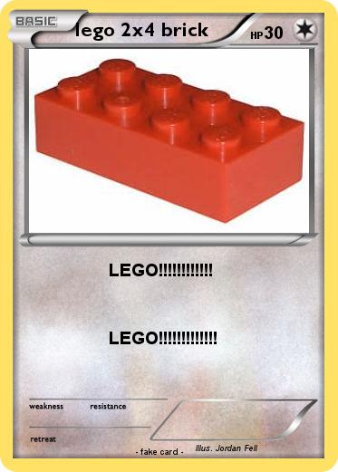 Pokemon lego 2x4 brick