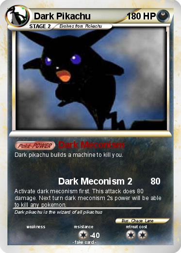 Pokemon Dark Pikachu