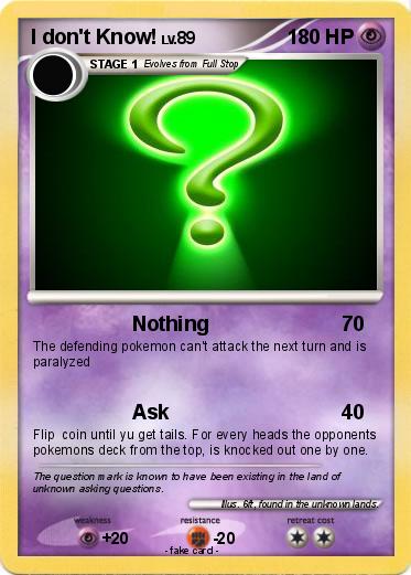 Pokemon I don't Know!