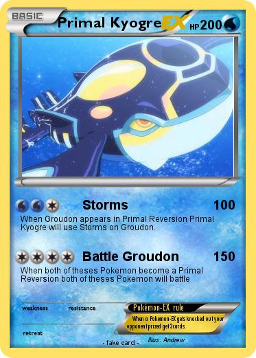 Pokemon Primal Kyogre