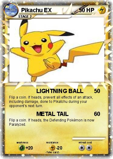 Pokemon Pikachu EX