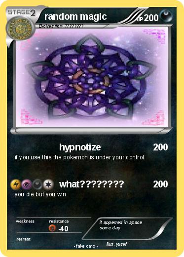 Pokemon random magic