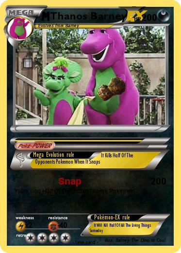 Pokemon Thanos Barney