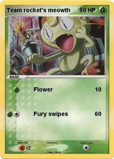 Pokemon Team rocket's meowth