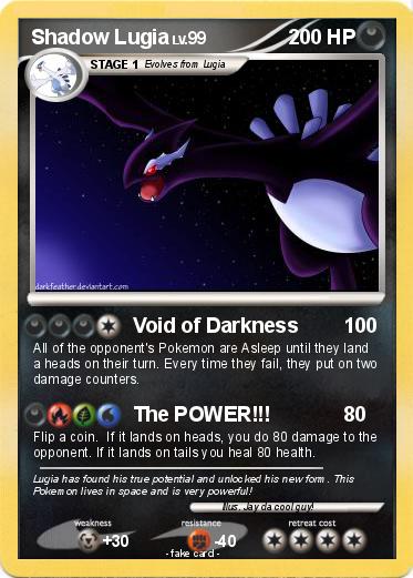 Pokemon Shadow Lugia