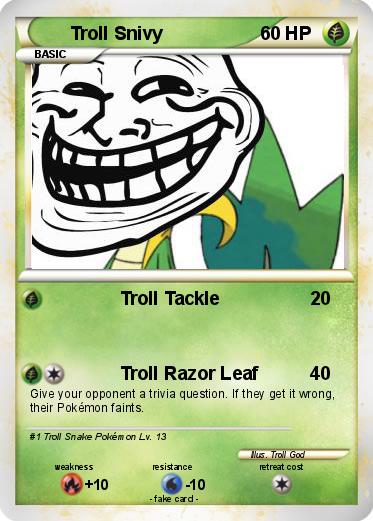 Pokemon Troll Snivy
