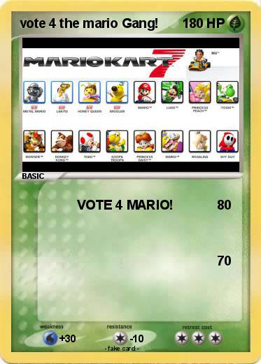 Pokemon vote 4 the mario Gang!