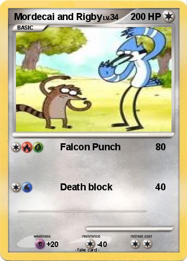 Pokemon Mordecai and Rigby