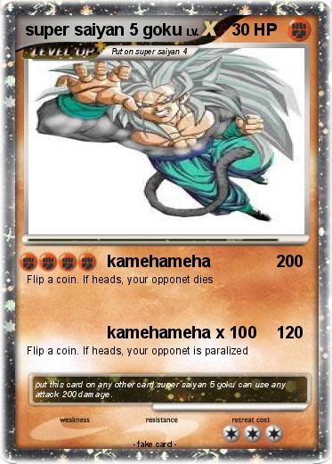 Pokemon super saiyan 5 goku