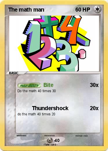 Pokemon The math man