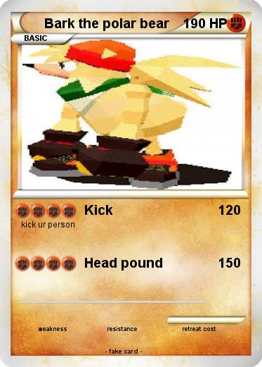 Pokemon Bark the polar bear