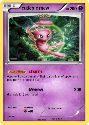 Pokemon cutiepie mew