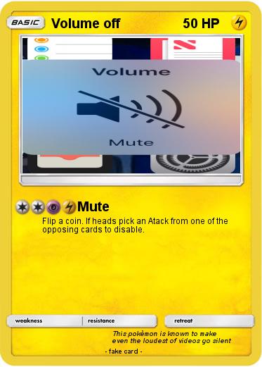 Pokemon Volume off