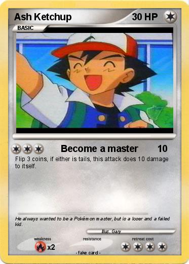 Pokemon Ash Ketchup