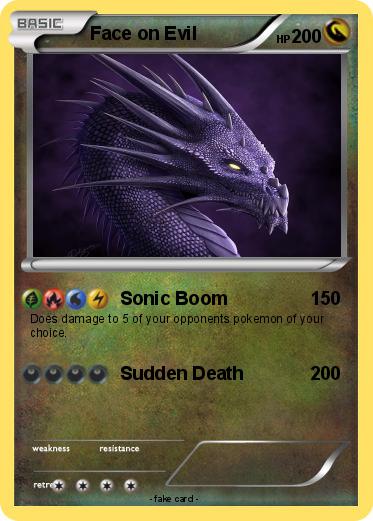Pokemon Face on Evil