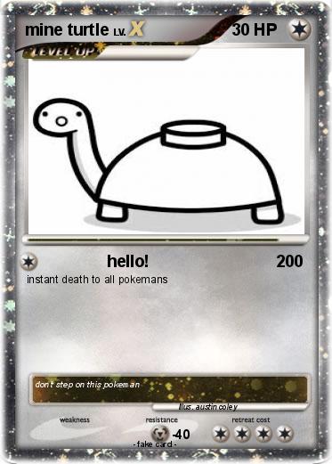 Pokemon mine turtle