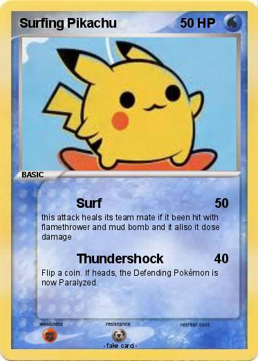 Pokemon Surfing Pikachu