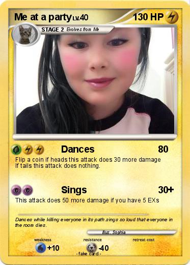 Pokemon Me at a party