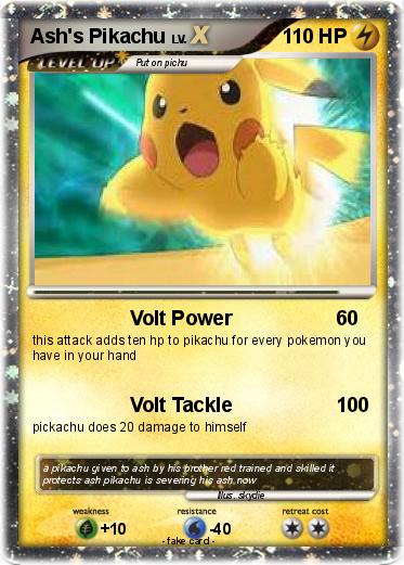 Pokemon Ash's Pikachu