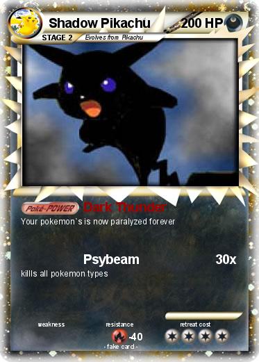 Pokemon Shadow Pikachu