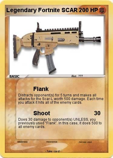 Pokemon Legendary Fortnite SCAR