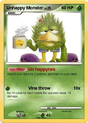 Pokemon Unhappy Monster