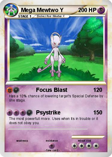 Pokemon Mega Mewtwo Y