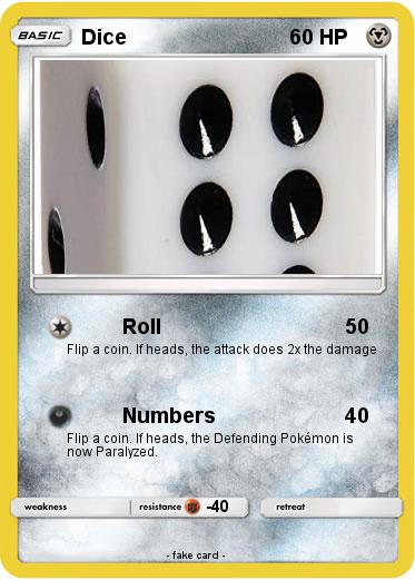 Pokemon Dice
