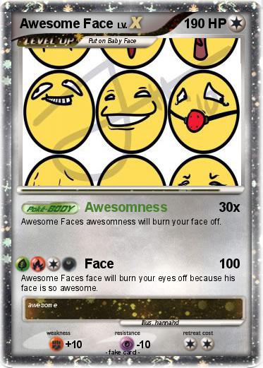 Pokemon Awesome Face