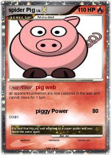 Pokemon spider Pig