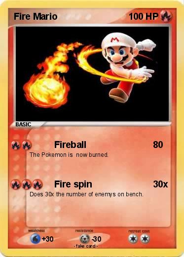 Pokemon Fire Mario