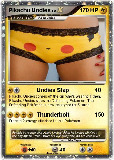 Pokemon Pikachu Undies